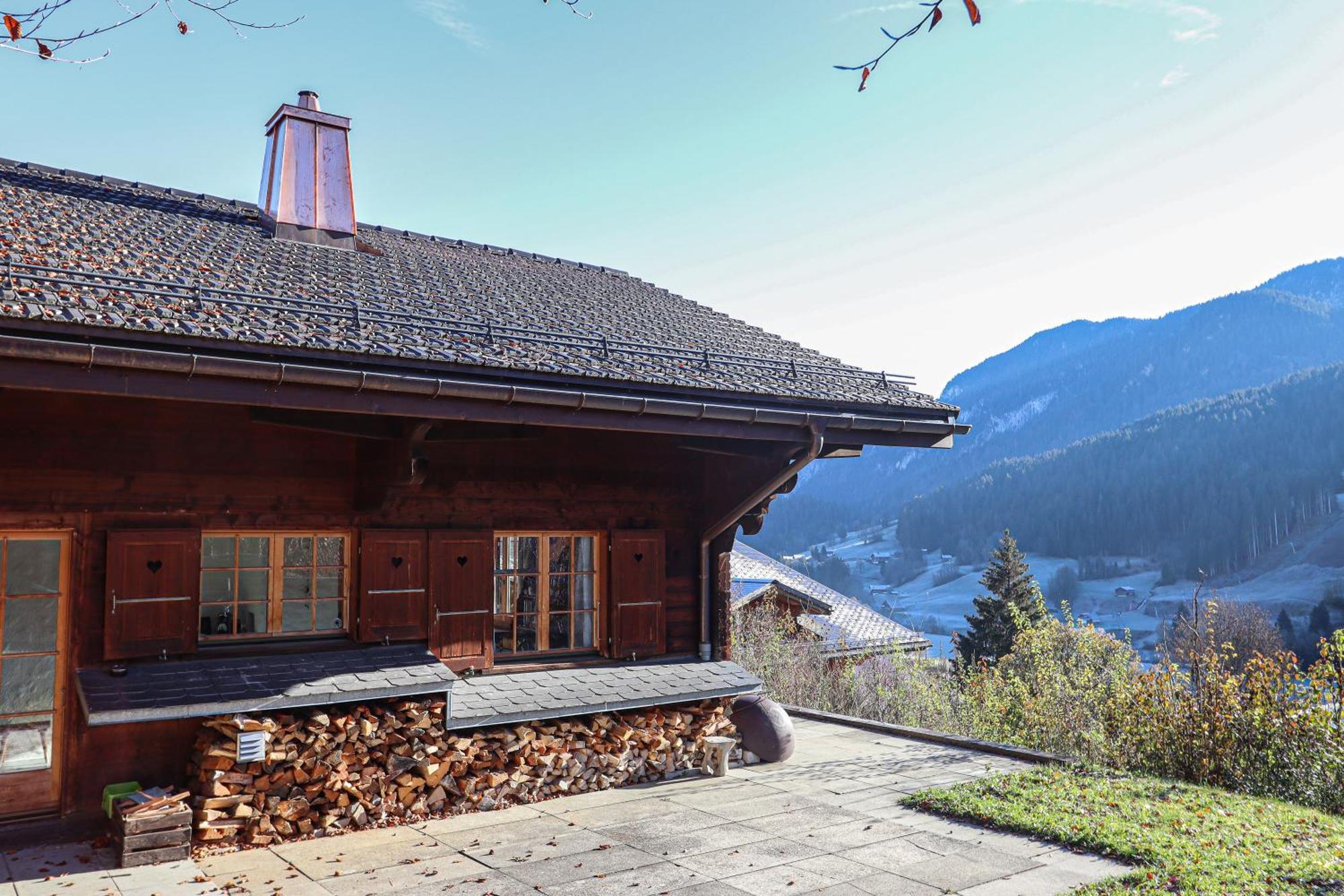 Les Jumelles Villa Gstaad Luaran gambar